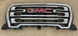 2019-2021 GMC SIERRA 1500 GRILL P/N 84458485 GENUINE OEM PART *CRACKED* - $221.76