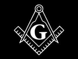 Masonic Square And Compass Vinyl Decal Car Truck Sticker Choose Size Color - £2.17 GBP+