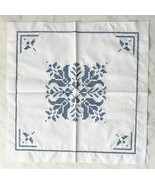 Herrschners 6 Completed Country Silhouette Tulips Quilt Blocks Cross Stitch - $32.51 CAD