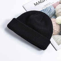Thick Beanie warm Plain Knit Hat Baggy Cap Cuff Slouchy Skull Hats Ski B... - £9.96 GBP
