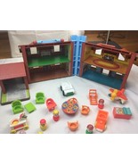 Fisher Price 1980 Tudor House Little People Car Table Chairs vtg - $1,130.75 MXN