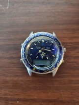 polo club ralph lauren blue face analog and digital watch - $9.90