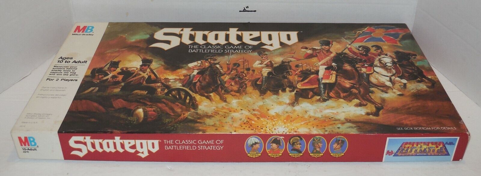 Vintage 1986 STRATEGO Milton Bradley MB Board Game Strategy Military Battlefield - $48.22