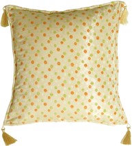 Lots of Dots in Orange and Lime Accent Pillow, with Polyfill Insert - £23.94 GBP