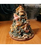 Holiday Workshop Tree The Herald Angels 6”H Christmas Candle Tealight Ho... - $12.64 CAD