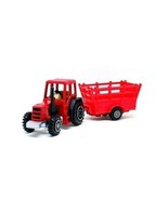 TRATTORE AGRICOLO CON CARRELLO, MODELLO DA COLLEZIONE DI TRATTORE WELLY... - $41.85 CAD