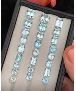 natural Aquamarine gemstones lot 45 carats tested by IGI and ALGT - $670.38