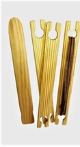 Four Piece 16-Inch Weaving Stick Shuttles 1.5 Inches Wide With Shed. - $33.08