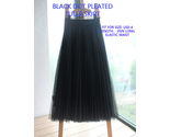 Black dot pleated tulle skirt thumb155 crop