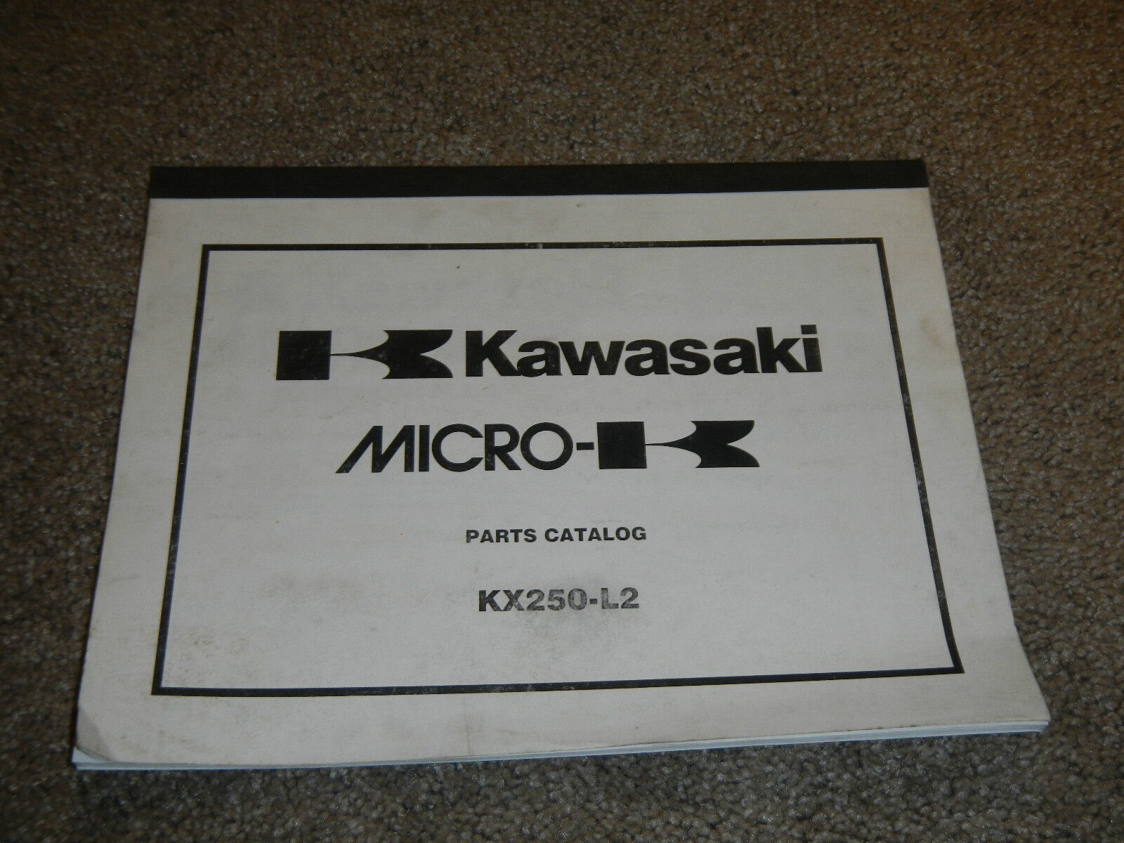 2000 00 KAWASAKI KX250 KX 250 MOTORCYCLE PARTS CATALOG LIST BOOK - $20.72
