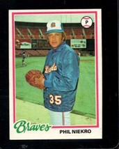 1978 Topps #10 Phil Niekro Vg Braves Hof *X101317 - £1.17 GBP