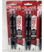 (2) Sharpie S-Gel BLACK Ink 0.7 Grip Retractable Gel Pen 2 pk COMBINE SHIP! - $100.45 MXN