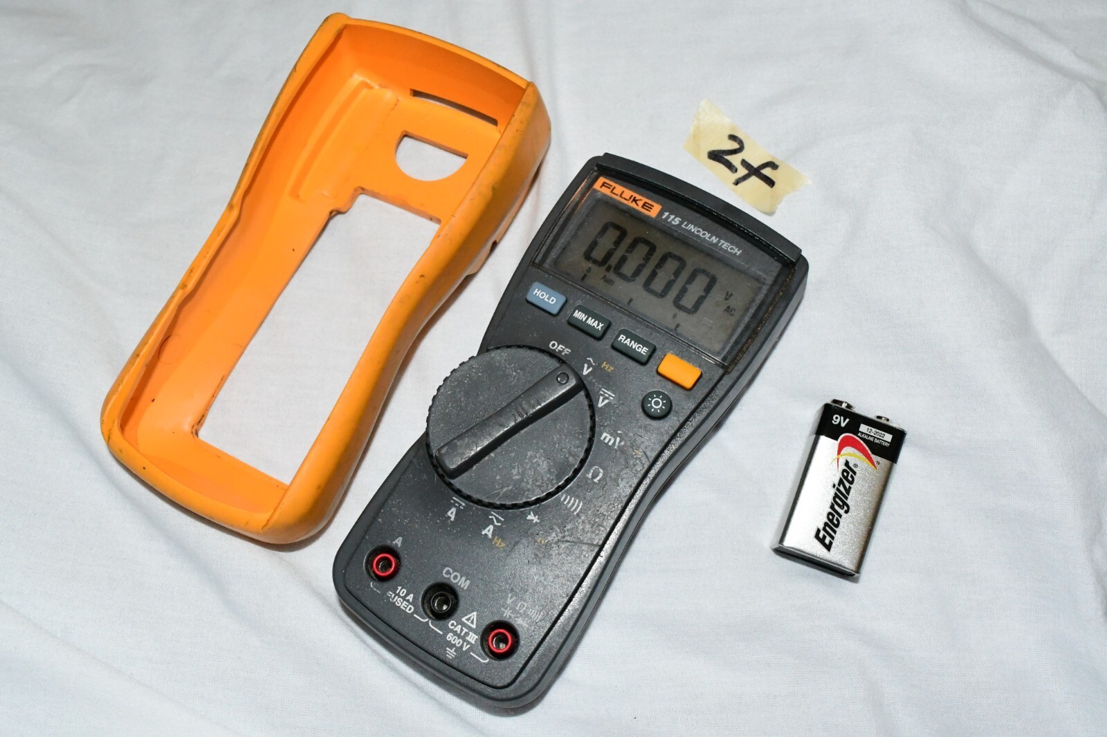 Fluke 115 Digital Multimeter with battery, case NO Leads True-RMS 2f - £81.46 GBP