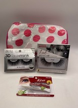 New 2 Sets of Lashes, Glue &amp; Bag Ardell Kiss Faux Mink - £17.40 GBP