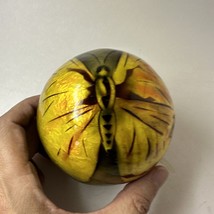 Capiz Monarch Butterfly Orb Ball 4&quot; Lightweight Home Decor - £15.65 GBP