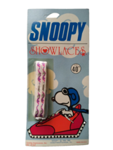 Snoopy Show Laces Pilot Peanuts Shoelaces Vintage UNUSED 1965 Original Sealed 40 - £17.75 GBP