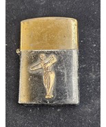 Vintage Golfer Cigarette Lighter Japan Brass Parts Repair Golf Golfing A... - $16.78