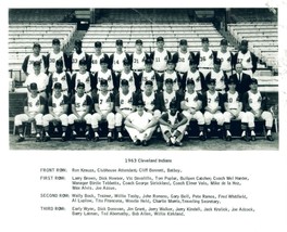 1963 CLEVELAND INDIANS 8X10 TEAM PHOTO BASEBALL PICTURE MLB - £3.88 GBP