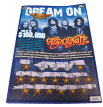 AeroSmith Dream On Losing WV Instant Lottery Ticket Steven Tyler No Cash Value - $5.00