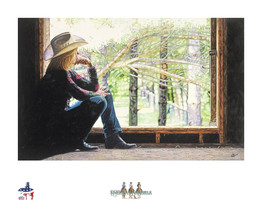 LIMITED EDITION GICLEE PRINT- &quot;AMERICAN COWGIRL #4- BARBIE SITKIEWICZ- I... - $275.00