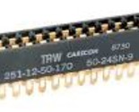 2 pack 50-24sn-9 edge card connector trw cinch 251-12-50-170 cardcom  - £27.88 GBP