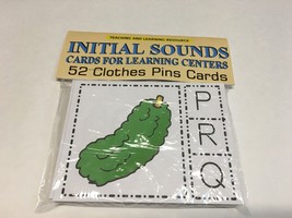 Initial Sounds - Cards for Learning Center 52 Cards- Letters Phonic Teaching - £8.90 GBP