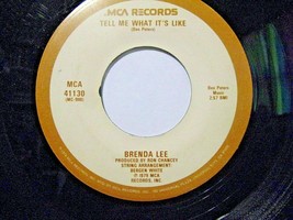 Brenda Lee-Tell Me What It&#39;s Like / Let Your Love Fall Back On Me-45rpm-1979-VG+ - £1.99 GBP