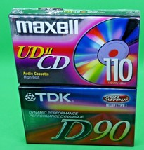 1  Maxell UD II CD 110 High Bias Blank Audio Cassette Tape New + 1 TDK D 90 - $20.18 CAD