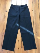 Talbots Stretch Black Wool Blend High Waisted Slacks Work Dress Pants 10... - $36.99