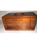 Vintage Wood Cuss Box “The Payoff” Washington Coin Bank Money 4” Missing... - $166.83 MXN