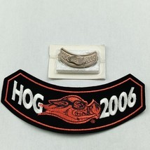 Harley Davidson Owners Group HOG 2006 Rocker Patch and Pin set  - £8.12 GBP