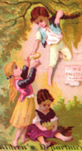 Children&#39;s Department -  Morris Gross Marble Hall Victorian Trade Card T... - $18.81