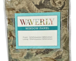 Waverly Window Panel Pair Volterra 50x84in Brown Polyester Cotton Heavy - $35.99