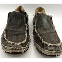 Tony Lama Georgetown Mens Size 9D Driving Slip-on Loafers Gray Canvas RR... - $34.02 CAD