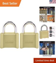 2 Pack Durable Combination Padlocks - Personalized 4-Digit Access for Gates - $896.73 MXN