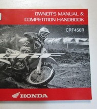 2009 HONDA CRF450R MOTORCYCLE Owners Manual Competition Handbook NEW FAC... - $60.10