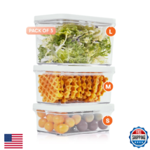 Giraffy Co. Vacuum Food Storage Canister Set (3 pcs) – BPA-Free, Durable... - $81.36