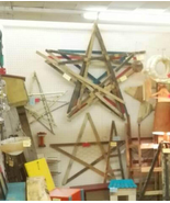 Handmade Wooden five point Stars,reclaimed vintage home wall slats - $16.76 CAD