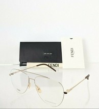 Brand New Authentic Fendi Eyeglasses 0048 01Q 57mm Gold Frame 0048 - £124.81 GBP