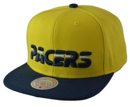 Indiana Pacers NBA Team DNA 2 Tone Men&#39;s Snapback Hat by Mitchell &amp; Ness - £23.79 GBP