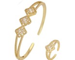 Women bracelets bangle ring set adjustable free shipping dubai wedding jewelry new thumb155 crop