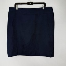 Talbots Woman 18W Navy Textured Pencil Skirt Career Classic Plus Size NEW - $38.00