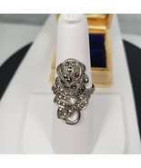Vintage  C&C Sterling Silver Clark & Coombs Art Deco Rose Flower Ring Size 7 - $87.47