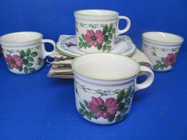 Studio Nova Garden Bloom Demitasse Espresso Cups Saucers Bundle of 4 +Box - $25.00