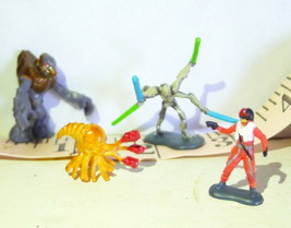  Star Wars Action Figures  Plastic LFL Mini MIniatures Lot of 4 - £7.08 GBP