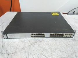 Cisco Catalyst WS-C3750G-24PS-S 24 Port PoE Gigabit Ethernet Switch  - $89.10
