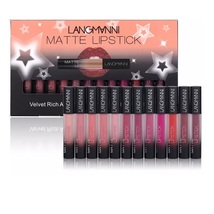 12pcs Kit Matte Liquid Lipstick Set Waterproof Nutritious Velvet Lip Gloss Red T - £29.50 GBP