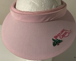 Vintage Boulder Creek Golf Club Visor Hat Pink Embroidered Tree - £22.57 GBP
