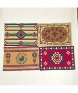 Kinera Southwestern Design Tapestry Jacquard Set of 4 Different Place ma... - $273.70 MXN
