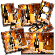 Wine Cellar Bottle Red Grapes Cheese Fruits Light Switch Outlet Wall Plate Decor - £14.37 GBP+